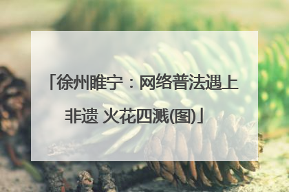 徐州睢宁：网络普法遇上非遗 火花四溅(图)