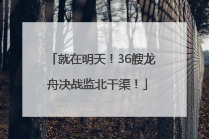 就在明天！36艘龙舟决战监北干渠！