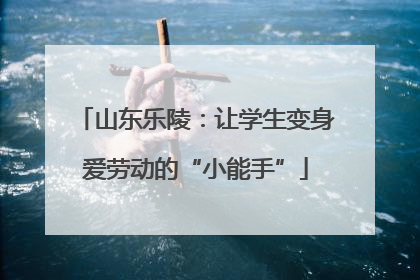 山东乐陵：让学生变身爱劳动的“小能手”