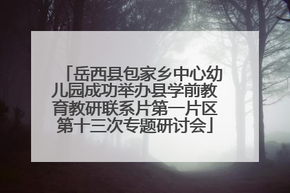 岳西县包家乡中心幼儿园成功举办县学前教育教研联系片第一片区第十三次专题研讨会