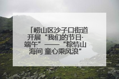 崂山区沙子口街道开展“我们的节日·端午”——“粽情山海间 童心乘风浪”文明实践活动