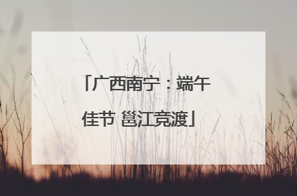 广西南宁：端午佳节 邕江竞渡