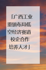 广西工业重镇布局低空经济赛道 校企合作培养人才