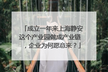 成立一年来上海静安这个产业园做成产业链，企业为何愿意来？