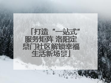 打造“一站式”服务矩阵 洛阳定鼎门社区解锁幸福生活新场景