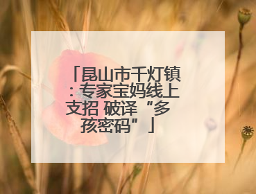 昆山市千灯镇：专家宝妈线上支招 破译“多孩密码”
