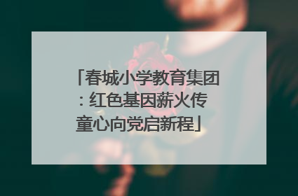 春城小学教育集团：红色基因薪火传 童心向党启新程