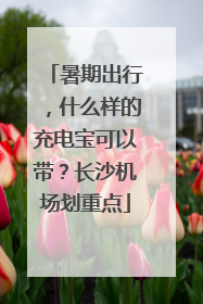 暑期出行，什么样的充电宝可以带？长沙机场划重点