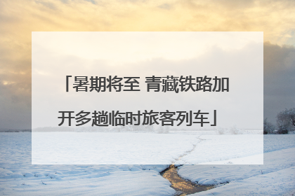 暑期将至 青藏铁路加开多趟临时旅客列车