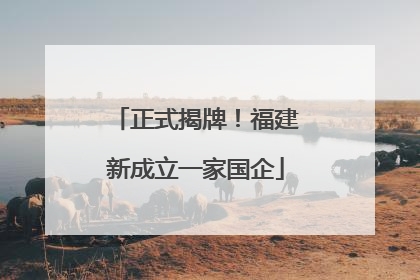 正式揭牌！福建新成立一家国企