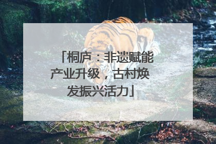 桐庐：非遗赋能产业升级，古村焕发振兴活力