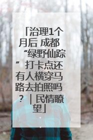 治理1个月后 成都“绿野仙踪”打卡点还有人横穿马路去拍照吗？｜民情瞭望