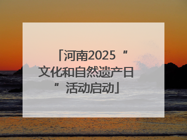 河南2025“文化和自然遗产日”活动启动