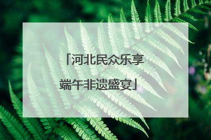 河北民众乐享端午非遗盛宴