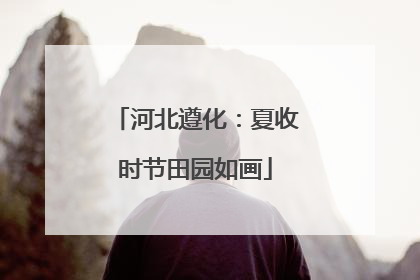 河北遵化：夏收时节田园如画