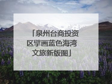 泉州台商投资区擘画蓝色海湾文旅新版图