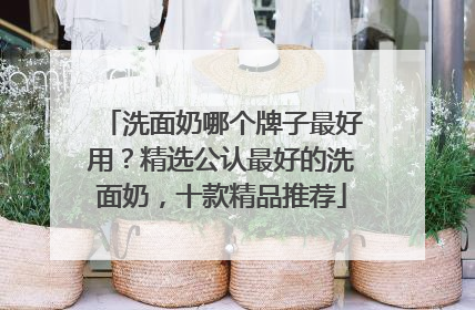 洗面奶哪个牌子最好用？精选公认最好的洗面奶，十款精品推荐