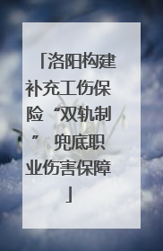 洛阳构建补充工伤保险“双轨制” 兜底职业伤害保障