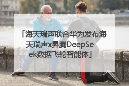 海天瑞声联合华为发布海天瑞声x昇腾DeepSeek数据飞轮智能体