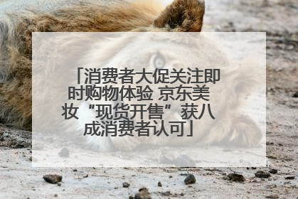 消费者大促关注即时购物体验 京东美妆“现货开售”获八成消费者认可