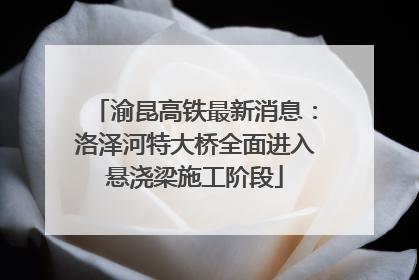 渝昆高铁最新消息：洛泽河特大桥全面进入悬浇梁施工阶段