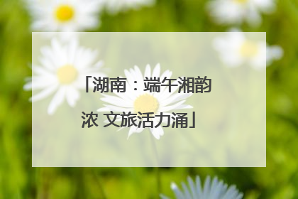湖南：端午湘韵浓 文旅活力涌