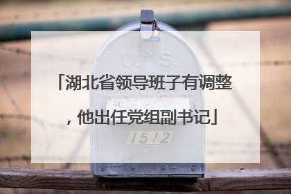 湖北省领导班子有调整，他出任党组副书记