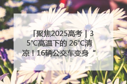 聚焦2025高考｜35℃高温下的 26℃清凉！16辆公交车变身“助考驿站”为高考护航