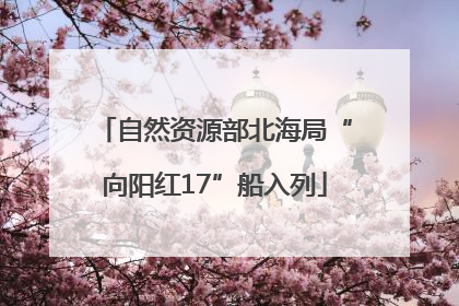 自然资源部北海局“向阳红17”船入列