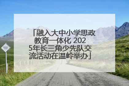 融入大中小学思政教育一体化 2025年长三角少先队交流活动在温岭举办