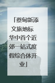 蔡甸新添文旅地标 华中首个近郊一站式度假综合体开业