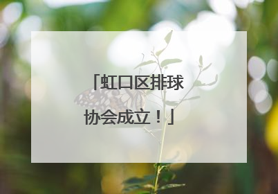 虹口区排球协会成立！