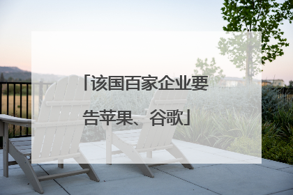 该国百家企业要告苹果、谷歌