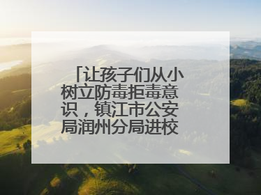让孩子们从小树立防毒拒毒意识，镇江市公安局润州分局进校展开禁毒宣传