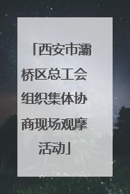 西安市灞桥区总工会组织集体协商现场观摩活动