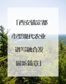 西安锚定都市型现代农业 谱写融合发展新篇章