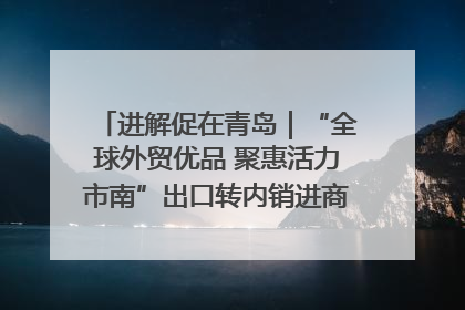 进解促在青岛｜“全球外贸优品 聚惠活力市南”出口转内销进商超专场活动启动