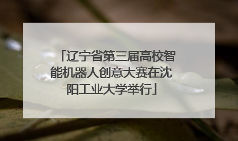 辽宁省第三届高校智能机器人创意大赛在沈阳工业大学举行