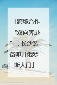 跨境合作“双向奔赴”，长沙装备叩开俄罗斯大门