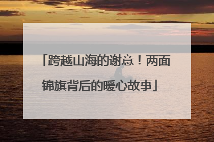 跨越山海的谢意！两面锦旗背后的暖心故事