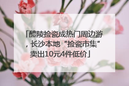 醴陵捡瓷成热门周边游，长沙本地“捡瓷市集”卖出10元4件低价