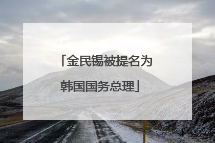 金民锡被提名为韩国国务总理