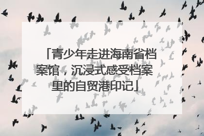 青少年走进海南省档案馆，沉浸式感受档案里的自贸港印记