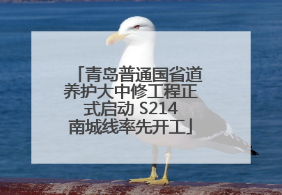 青岛普通国省道养护大中修工程正式启动 S214南城线率先开工