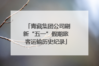 青藏集团公司刷新“五一”假期旅客运输历史纪录