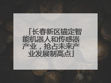 长春新区锚定智能机器人和传感器产业，抢占未来产业发展制高点