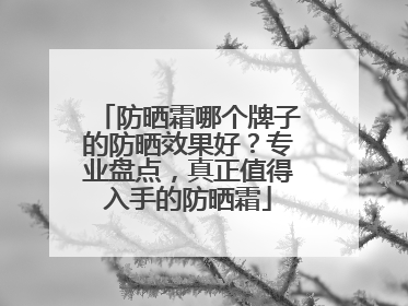 防晒霜哪个牌子的防晒效果好？专业盘点，真正值得入手的防晒霜