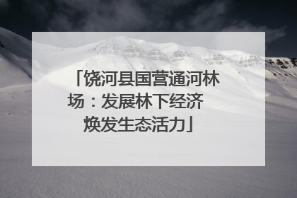 饶河县国营通河林场：发展林下经济 焕发生态活力