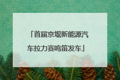 首届京堰新能源汽车拉力赛鸣笛发车