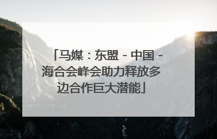 马媒：东盟－中国－海合会峰会助力释放多边合作巨大潜能